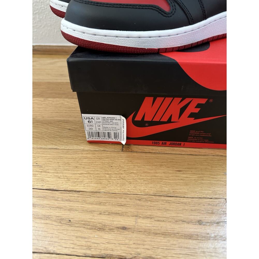 Jordan 1 Retro High OG Bred Size 6.5Y